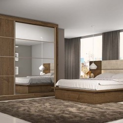 ROUPEIRO SEVILHA 1PT ESPELHADO BRAUNA/ OFF WHITE/ BRAUNA 228 x 237 x 55,8