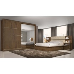 ROUPEIRO SEVILHA 1PT ESPELHADO BRAUNA/ OFF WHITE/ BRAUNA 228 x 237 x 55,8
