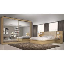 ROUPEIRO SEVILHA 2PTS ESPELHADO AMENDOA  228 x 237 x 55,8