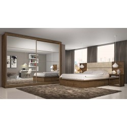 ROUPEIRO SEVILHA 2PTS ESPELHADO BRAUNA  228 x 237 x 55,8