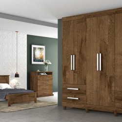 ROUPEIRO NICE 6PTS BRAÚNA 178 x 215,5 x 47