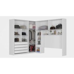 CONJUGADO CASAL IMOLA 100% MDF COM ESPELHO - BRANCO
