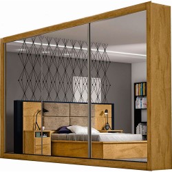 ROUPEIRO TORONTO COM 3 PT ESPELHADAS - COSTAS  3mm - AMENDOA